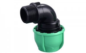 Male Elbow pp compression fittings hdpe fittings economic PN16