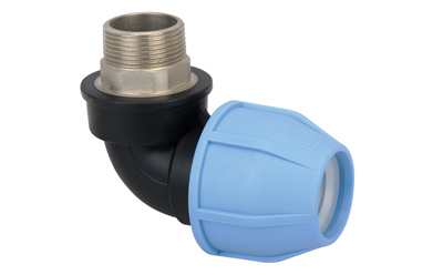 Wholesale Price China Pp Compression Fitting - 90°Eblow male with brass threaded insert – Donsen