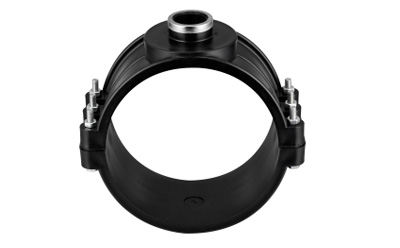 BIG SIZE PP clamp saddle PN10 PP compression fittings HDPE fittings