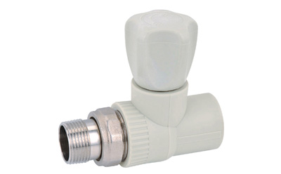 PP-R stop valve with straight